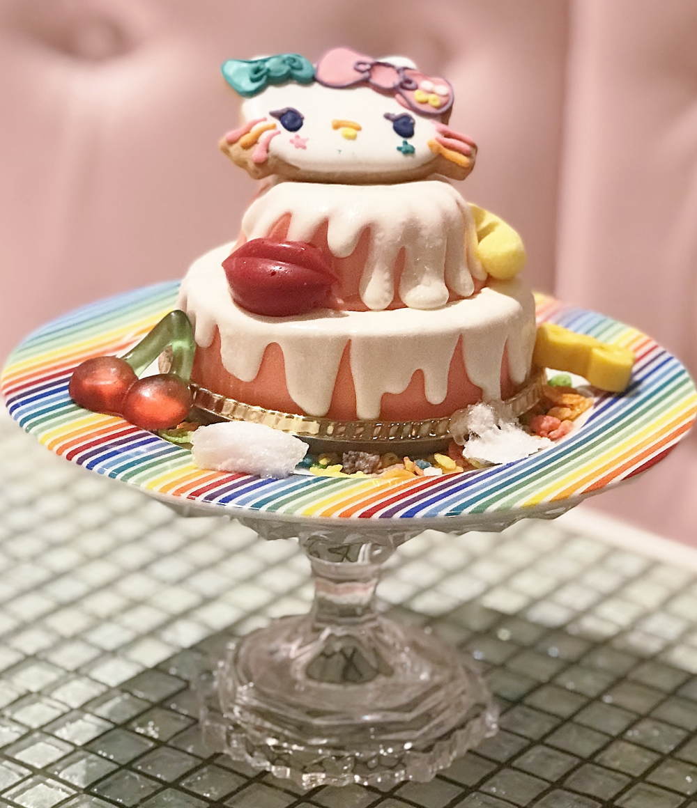 原宿×KAWAII×キティのスイーツゴーランドケーキ