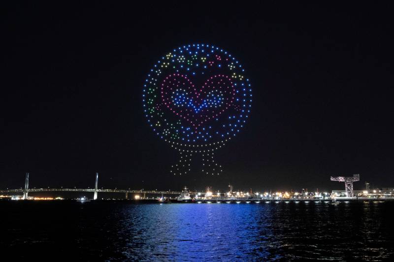 地球と。咲きに行こう。1 year to go. GREEN×EXPO 2027 ドローンショー