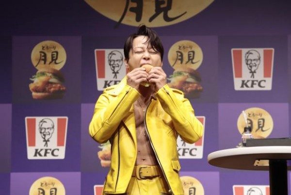 西川貴教 とろ～り月見バーガー発表会