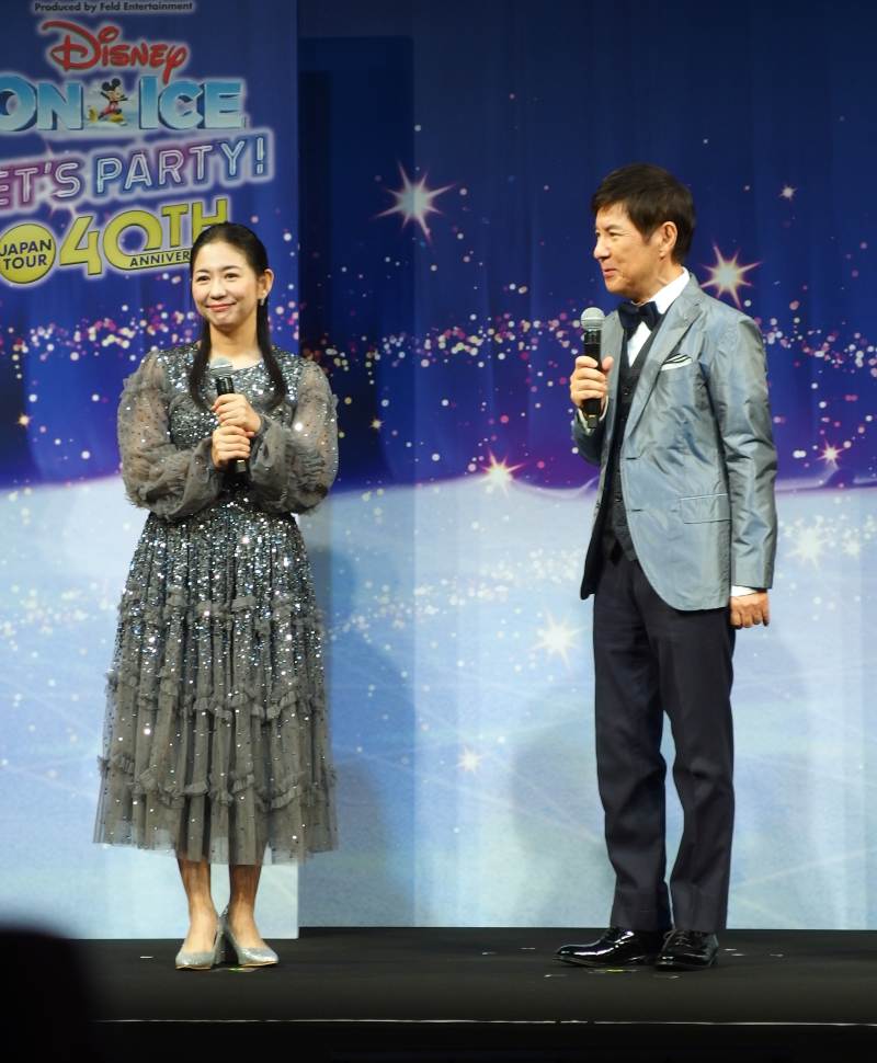 『日本公演40周年記念 ディズニー・オン・アイス “Let's Party!”』記者発表会 関根親子