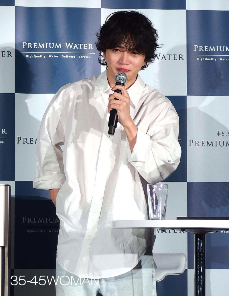 菊池風磨さん「プレミアムウォーター『“生”天然水』新CM発表会」