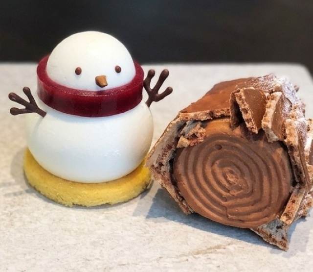 「Snowman」、「Bûche de Noël」