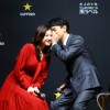 妻夫木聡さんと吉高由里子さん サッポロ黒ラベルイベント